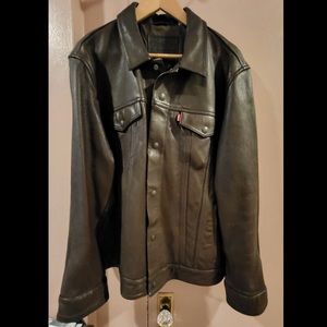 Levis Genuine Brown Bovine Leather Jacket